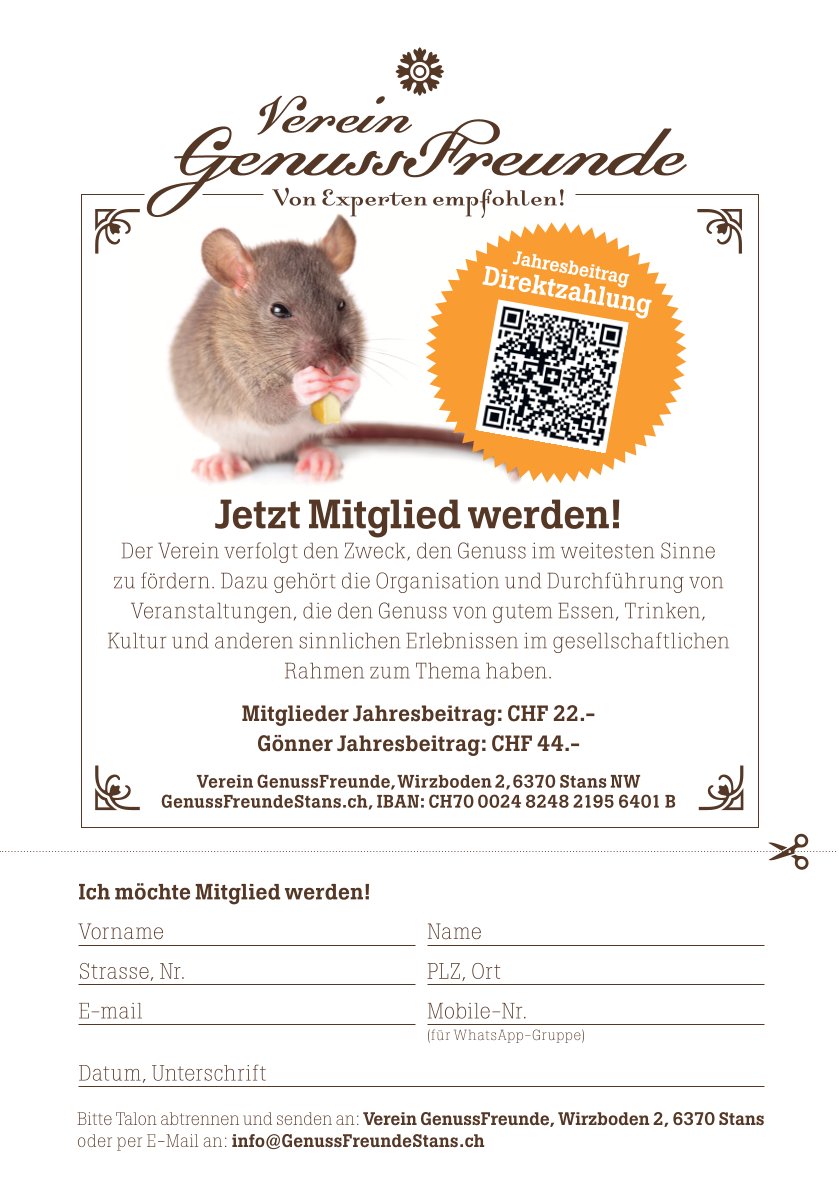 Anmeldung Genussfreunde